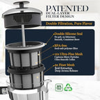 ESPRO Plus P5 French Press Coffee Maker – Patented Double Micro-Filter for Grit Free Brew, Heat-Resistant Thicker Borosilicate Glass Coffee Press – (32 oz) (Pack of 2) - Image 4