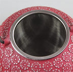 Tea Kettle 20oz/0.6L Teapot Cast Iron Tea Kettle Pot with Infuser Japanese Style Home Teapots(B) - Image 2