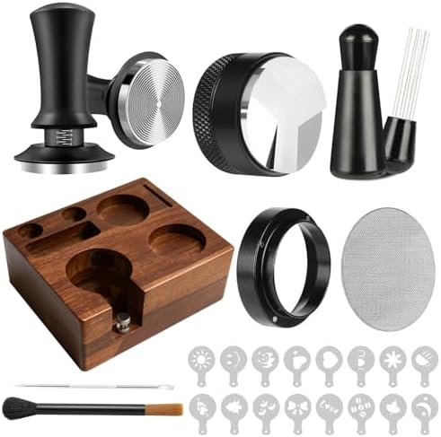 54mm Espresso Accessories Kit, 9 Pcs Espresso Tamper Tools Set by YAQUHO