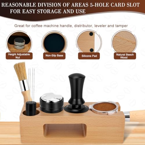 Y-Step 5 Pack Espresso Tamper Set 51mm with Espresso Tamping Station - Image 5