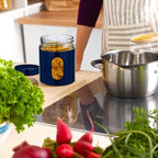 Mimorou 6 Pack 20 oz Airtight Stainless Steel Kitchen Canisters, Navy Blue - Image 5