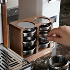 watchget 58mm Espresso Filter Basket Stand Portafilter Basket Holder Rack - Image 4