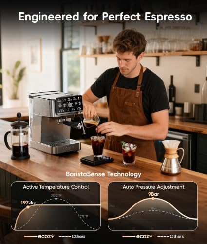ecozy 4-in-1 Espresso & Cold Brew Machine with Milk Frother - Image 4