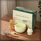 Matcha Whisk Set, Ceramic Matcha Set, 6 Pcs Matcha Kit Includes Matcha Bowl, Matcha Whisk with Holder, Bamboo Scoop, Scoop Rest, Sifter, Ceremonial Matcha Tea Set, Perfect Gifts, Beige - Image 4