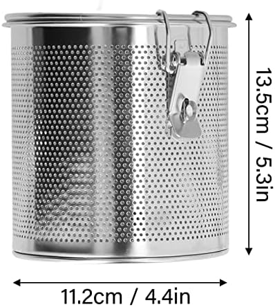 Stainless Steel Seasoning Bag Tea Strainers & Filters Tea Ball Strainers Tea Infuser Multipurpose Filter Seasoning Strainer, Seasoning Strainer for Gravy Soup Taste (1.3L) - Image 2