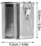 Stainless Steel Seasoning Bag Tea Strainers & Filters Tea Ball Strainers Tea Infuser Multipurpose Filter Seasoning Strainer, Seasoning Strainer for Gravy Soup Taste (1.3L) - Image 2