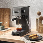 Cuisinart Espresso Bar Slim Coffee Espresso Machine, Makes Hot or Cold Cafe-Quality Beverages Including Cappuccino, Lattes, and Cold Extracted Drinks, Steam/Frothing Wand for Milk-Based Drinks,EM-160 - Image 2