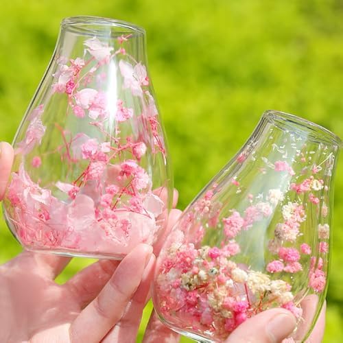 Premium Boutique Real Dried Flower Coffee Espresso Cup 5oz Shot Double Wall Heat Resistant Tea Cups Drinkware (White Green Cup) - Image 5