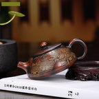 Tea Pot Chinese purple sand teapot, household handmade ball hole filter kettle, Chinese tea ceremony supplies, Loose Tea Teapot 120ml Teapot for Infuser - Image 6