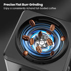 Home Coffee Grinder, Conical Burr Grinder, Stainless Steel - Image 3