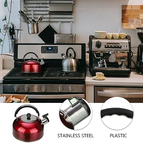 ABOOFAN Whistling Tea Kettle for Stove Top Tea Kettle Stovetop Boiling with Ergonomic Handle Large Capacity Safe Material for and Water Boiling Home Kitchen Use - Image 5