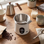 Coffee Scale Digital with Dosing Cup LED Display for Beans (White) - Image 6