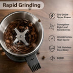 Electric Coffee Grinder, Durable Stainless-Steel Spice Grinder - Image 2