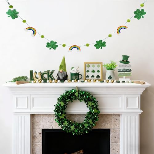 St Patrick's Day Decoration 8 PCS Saint Patty's Day Tiered Tray Decor Set - Image 6