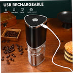 Conical Burr Coffee Grinder Rechargeable Electric Bean Machine for Home - Image 6