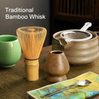 Ceramic Matcha Bowl Set with Bamboo Whisk, Japanese Tea Ceremony Gift - Image 2