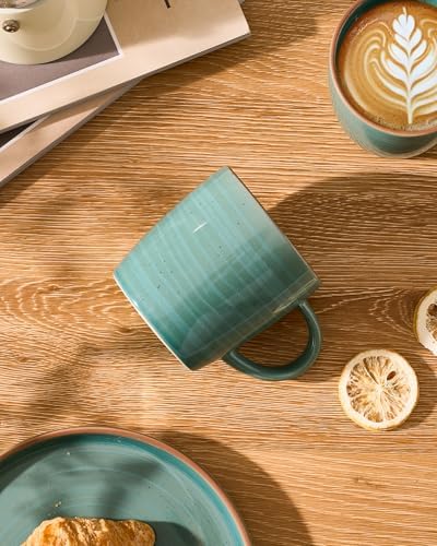 famiware Coffee Mugs Set of 4, Meteor 13 oz Ceramic Mug Cup Set with Handle - Image 2