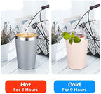 VEGOND 12oz Tumbler Stainless Steel Tumbler bulk Vacuum Insulated Double Wall Travel Tumbler with Lid and Straw Reusable Tumbler, Grey 12 Pack - Image 3