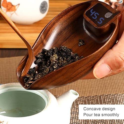 Digital Kitchen Scales Wooden Tea Scale 0.3 to 200g Coffee Bean Weigher Gram Scale, High Accuracy 0.1g 0.01oz - Image 5