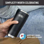 THERMOS ICON SERIES, Stainless Steel Tumbler with Slide Lock, Granite, 18 Ounces (Pack of 4) - Image 3