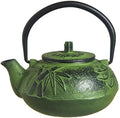 M.V. Trading T7012 Cast Iron Teapot, 21-Ounce, Green Bamboo by MVTrading