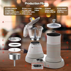 Electric Espresso Machine with Milk Frother 2 in 1 Efficient - Image 3
