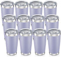 20 oz Tumbler with Lid Stainless Steel Insulated Tumblers Bulk Cups Mug by Orebigo