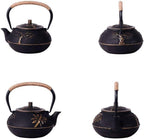 KYUSAR Japanese Cast Iron Teapot Chinese Teapot 30.4oz/0.9L Teapot Cast Iron Tea Pot with Infuser Japanese Teapots Kettle for Home Kitchen Restaurant Tetsubin Tea Pot - Image 4