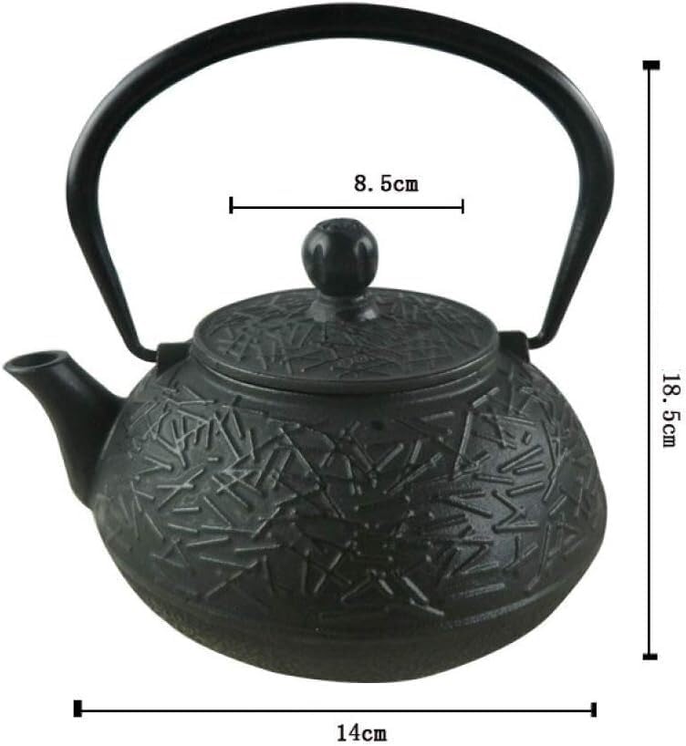 KYUSAR Japanese Cast Iron Teapot Chinese Teapot 900ML Cast Iron Tea Pot Japanese Teapot Kettle for Family Afternoon Tea Tetsubin Tea Pot - Image 2