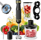 1200W Immersion Blender Handheld, 5-in-1 Variable Speed by Linklife
