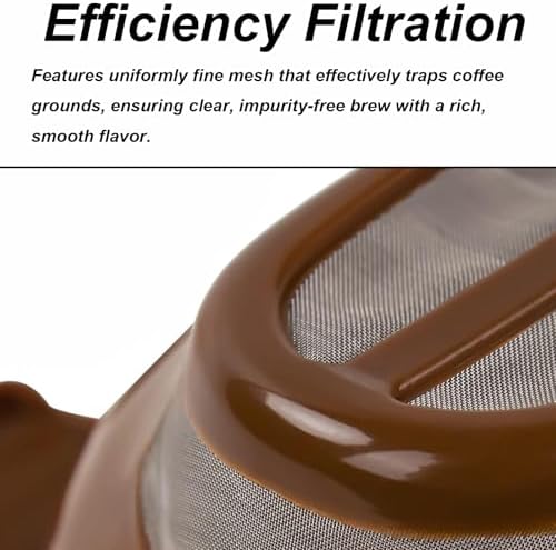Coffee Filter Basket Replacement, fit for Hamilton Beach FlexBrew Single Serve, Stainless Steel Mesh Permanent Filter for Model 49900 49902 49903 49930 49934 49940 49945 49950, Dishwasher Safe (4) - Image 5