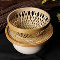 Handmade Bamboo Coffee Filter Set, Friendly Pour Over Coffee Dripper for Slow Living, with Fixed Tray, Reusable Bamboo Coffee Strainer for Home Brewing by Unknown