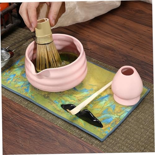 5PCS/Set Matcha Whisk Set Bowl, Whisk, Sifter, Scoop and Whisk Holder Matcha Set Fashionable Matcha Kit, Simple Operation Matcha Tea Set for Matcha Tea - Image 5