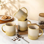theterra Ceramic Coffee Mugs Set of 6, 14.2 oz Coffee Cups with Handle - Image 4