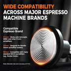 IKAPE 39MM V6 Impact Espresso Tamper with Sound Feedback, 15lb/30lb Interchangeable Springs, Espresso Low-Profile Tamper with Triple-spring System, Fits 39mm portafilters - Image 3