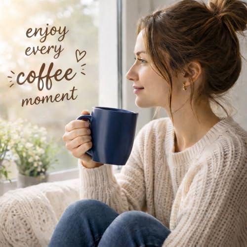 AmorArc 16 oz Coffee Mugs Set of 6, Large Ceramic Coffee Cups Set - Image 6
