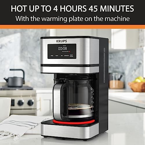 KRUPS Programmable 12-Cup Drip Coffee Maker Machine with 3 Brew Strengths - Image 5