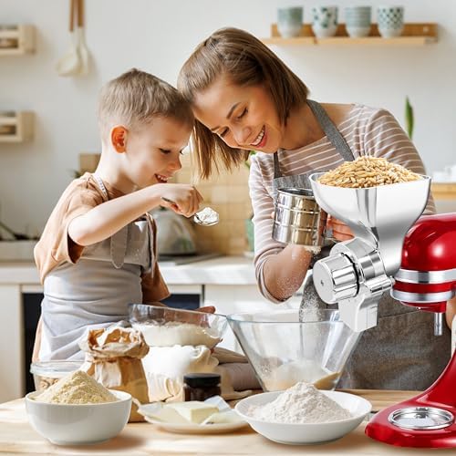 Grain Mill Attachment for KitchenAid Stand Mixers, 12-Level Adjustable - Image 2