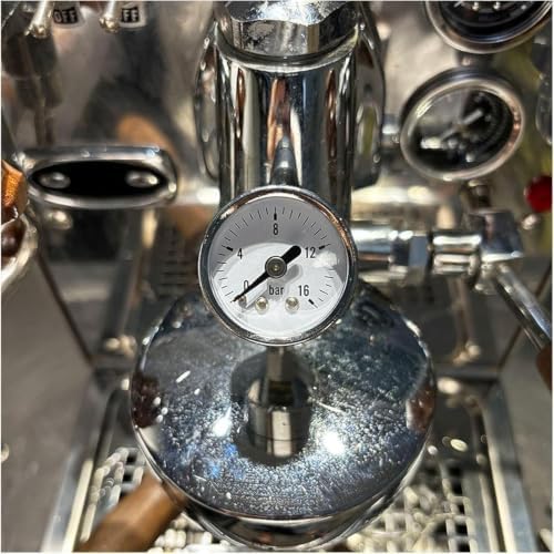 E61 Automatic Coffee Pressure Gauge, Brewing Head Pressure Gauge Modification with Thermometer, 58mm Coffee Machine Pressure Monitoring Tool for Standard Espresso Machines - Image 6