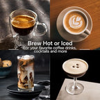De'Longhi Dedica Duo Compact Espresso Machine - Cold Brew Coffee Maker with Milk Frother Wand- for Espresso, Hot & Iced Coffee, Cappuccinos, Lattes & Home Barista Brewing, Rosé Pink - Image 3