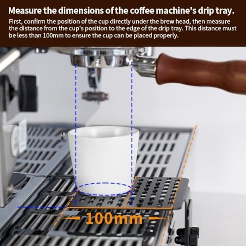 watchget Coffee Weighing Rack Espresso Machine Electronic Scale Weighing Stand Stainless Steel Coffee Scale Rack Stem Waterproof Scale Rod Protection Rack Black - Image 5