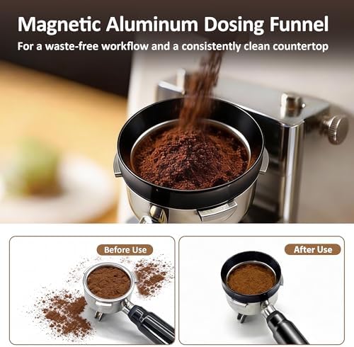 51mm Espresso Accessories Kit, Spring Loaded Calibrated Tamper, WDT Tool, Dosing Funnel Set, Fits Delonghi CASABREWS atatix and other 51mm Portafilters, for a Clean & Tidy Workspace - Image 3