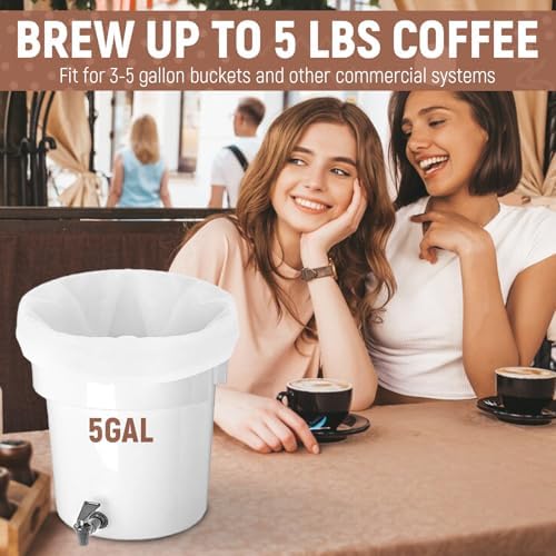 50Pcs 20" x 20" Commercial Cold Brew Coffee Filters for 5 Gallon Buckets, Cold Brew Bags Disposable for Commercial Model Cold Brew Coffee Makers - Image 4