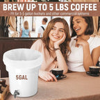 50Pcs 20" x 20" Commercial Cold Brew Coffee Filters for 5 Gallon Buckets, Cold Brew Bags Disposable for Commercial Model Cold Brew Coffee Makers - Image 4