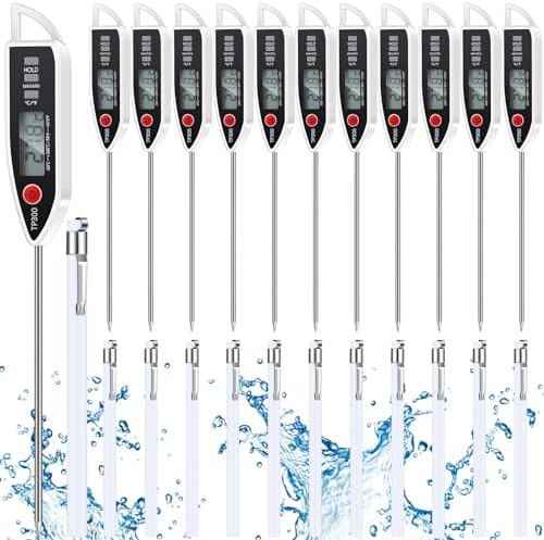 Copkim 12 Set Digital Food Thermometer Long Probe Instant,White by Copkim