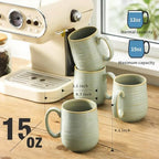 Coffee Mugs Set of 4, 15 Ounce Coffee Cups,Large Mug Set for Gifts - Image 2