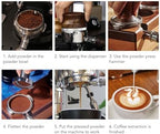 Asixxsix 58mm Bottomless Portafilter, Stainless Steel Dual Ears Handle for GAGGIA Machines, Wooden Bottomless Handle with 58mm Filter Basket, 393g Weight, Fits GAGGIA Baby Classic (F - Image 4