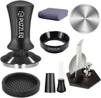 51mm Espresso Accessories Kit, Spring Loaded Calibrated Tamper,mat，WDT Tool，Dosing Funnel，Puck Screen kit，Basket Removal Tool ，Cleaning ClothSet， Fits Espresso Coffee Machines and 51 mm Portafilters by Unknown