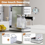COSTWAY Espresso Machine 20 Bar, Compact Stainless Steel Coffee Maker - Image 7