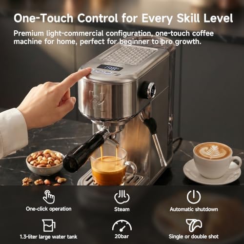 HIBREW H10B Lite Programmable Espresso Machine with LED Display - Image 2
